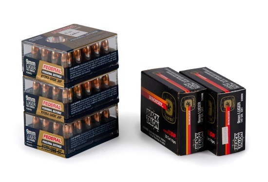 100 Rounds of 9mm Luger Defense Ammunition