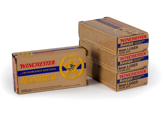 80 Rounds of 9mm Luger Winchester Ranger Ammunition