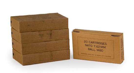 Lot of 100 Rounds of Lake City 7.62x51mm NATO Ammunition
