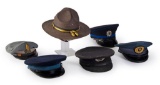 Lot of Police Headgear