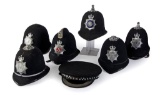 Lot of Seven British Police Caps