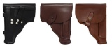 Lot of Three Makarov Pistol Military Leather Holsters