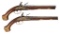 Pair of Composite European Flintlock Pistols