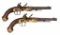 Pair of French Flintlock Pistols for the Eastern Service