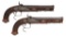Pair of German Percussion Pistols by Franz Ulrich, Orbendorf (1771-1845)