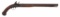 19th Century Kentucky Flintlock Pistol with Long Barrel