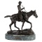 After Charles Marion Russell Will Rogers Bronze Sculpture