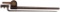 Indian War M1887 US Army 45-70 Angular Bayonet with Scabbard