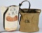 Lot of Five Miscellaneous US Cavalry Horse Feed, Water, and Transit Bags