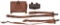Lot of Four Cartridge Boxes and Saber Hangers