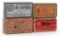 Lot of Four Cartridge Boxes