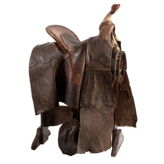 Early Republic of Mexican Saddle with Cover