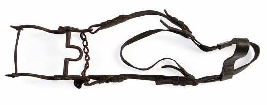 Civil War Era US Cavalry Bit And Leather Headstall