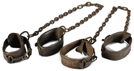 Lot of Two M1874 and M1878 US Cavalry Butler Varney Hobbles and Side Lines