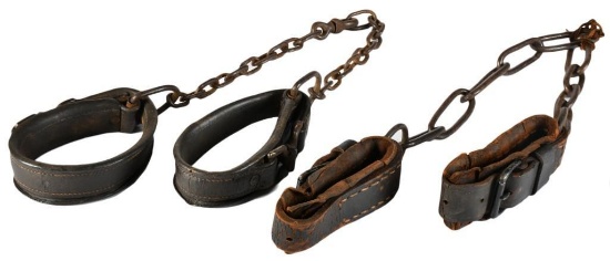 M1885 US Cavalry Butler Varney Indian War Horse Hobble & Early Set of Horse Hobbles