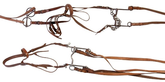 Lot of Three US Army Bridles