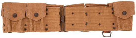 M1907 US Mills Canvas Nine-Pocket Cartridge Belt With D-Ring