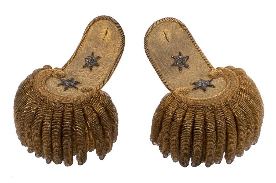 Model 1836 Major General's Epauletes Attributed to Sam Houston