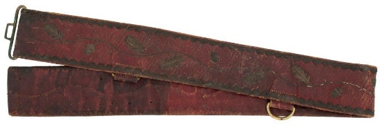 Red Leather Sword Belt of Sam Houston
