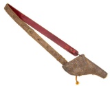 French-Style Embroidered Pistol Holster