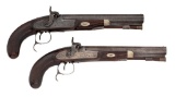 Pair of Percussion Pistols by Theophilus Richards & Co., London (1771-1874)
