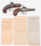Pistols and Documents of Confederate Surgeon William Gilson
