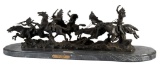 The War Party, Bronze Sculpture After Carl Kauba