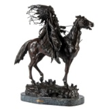 Bronze Sculpture of Native American Chief by Carl Kauba