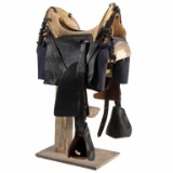 Rare M1868 McClellan Saddle with Crupper, Pommel Coat Straps, and Bed Straps