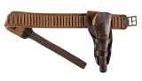 M1885 US Mills Cavalry Canvas and Leather Belt With Holster