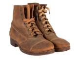 Scarce Pre WW1 Rough leather Suede Cavalry Boots