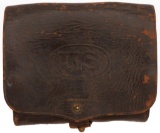 Indian War Era M1872 Hagner No.1 Leather .50 Caliber Cartridge Box