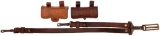 Lot of Three Cartridge Boxes and Saber Hangers