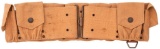M1903 US Canvas Nine-Pocket Tan Cartridge Belt with Saber D-Ring