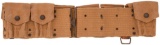 M1907 US Mills Canvas Nine-Pocket Cartridge Belt With D-Ring