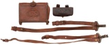 Lot of Four Cartridge Boxes and Saber Hangers