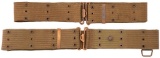 Lot of Two M1912 Canvas Pistol Belts