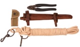 Lot of Four Miscellaneous US Calvary Saddle and Horse Tools