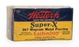 Box of Rare Western .357 Metal Piercing Cartridges