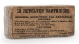 Twelve Revolver Cartridges