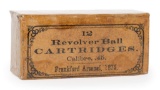 Twelve Revolver Ball Cartridges