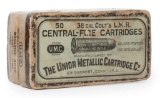 .38 Colt L.M.R., The Union Metallic Cartridge Co. 50 Cartridge Box