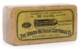 .38 WCF Caliber, The Union Metallic Cartridge Co. 50 Cartridges