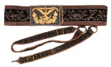 Presidential Sword Belt Attributed to Santa Anna, Captured at San Jacinto