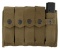 Thompson Machine Gun .45ACP 20 Round Stick Magazines W/ Pouch Carrier Lot of 6