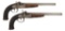 Pair of Percussion Pistols by S. Pilger, Lemberg