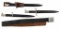 WW2 German Dress Daggers & Re-enactors Leather Belt Lot of 4