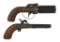 Reproduction Pepperbox & Single Shot Percussion Pistols Lot of 2