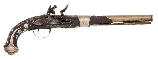 Flintlock Pistol Mounted in the Ottoman Style