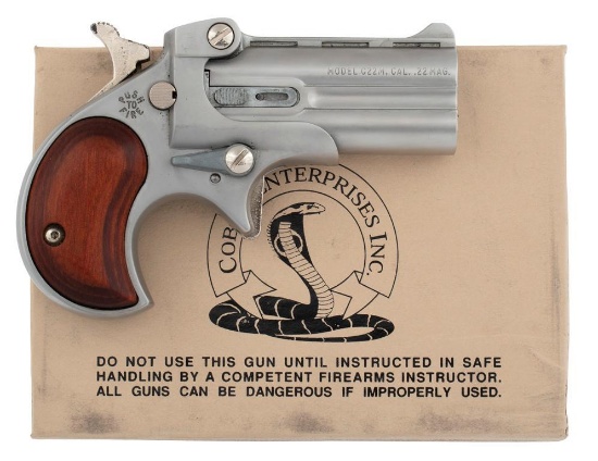 *Cobra Model C22 .22Magnum, 2-Shot Derringer Pistol with Box